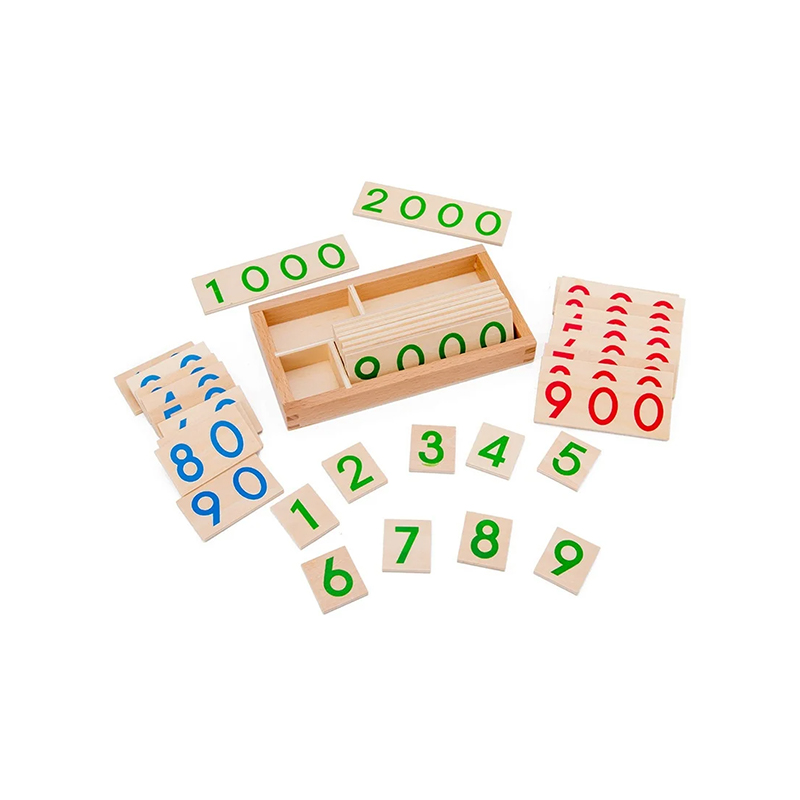 Montessori Numeracy Modulaarinen puinen setti