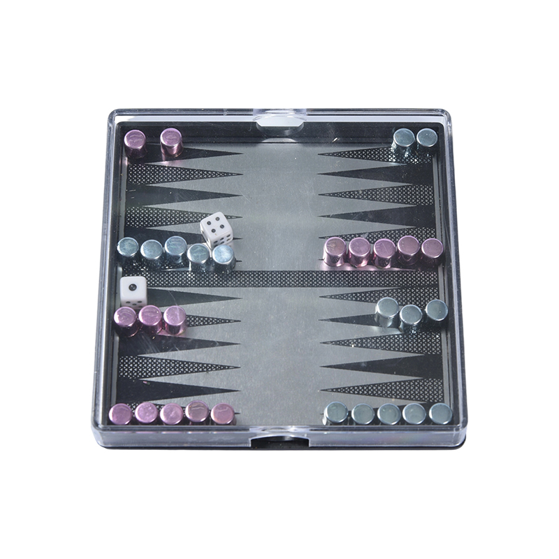 Kannettava magneettinen backgammon-setti