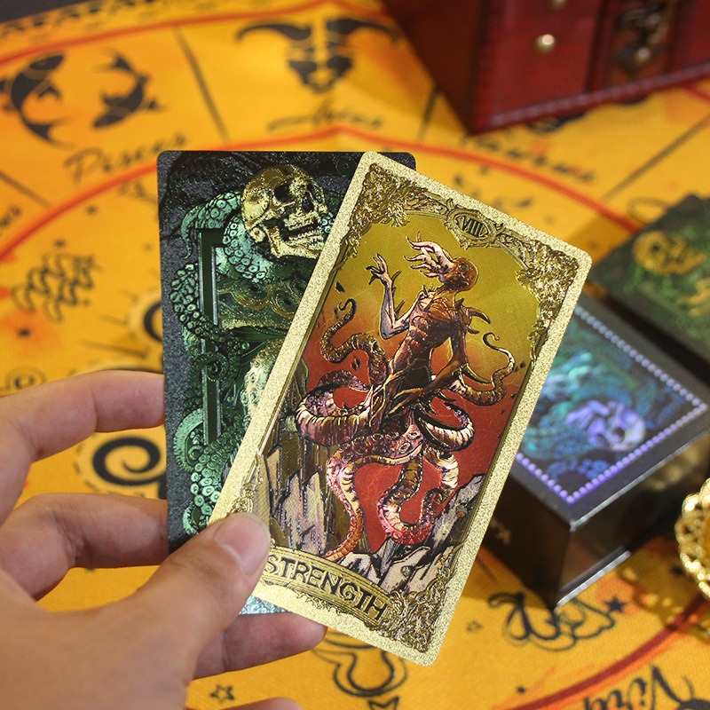 Mystical Green & Gold Edition - Kesulu Mytologian Tarot-kortit