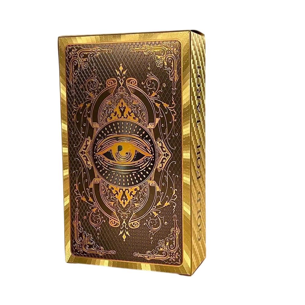 Premium kulta-folio Tarot-korttisetti