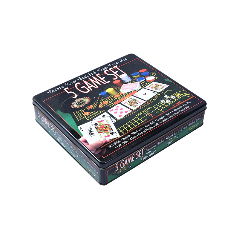 Metal Tin 5-in-1 kasinopelisetti