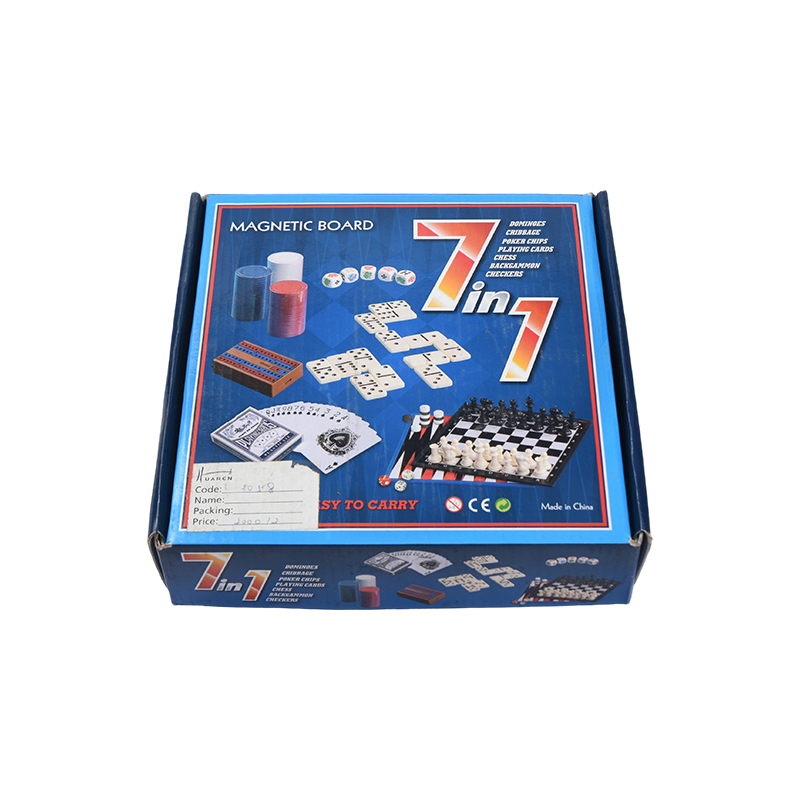 Kannettava Box Classic 7-in-1 -lautapelisetti