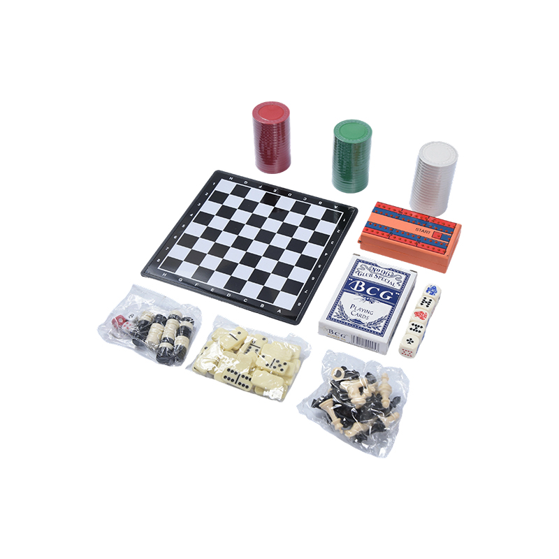 Kannettava Box Classic 7-in-1 -lautapelisetti