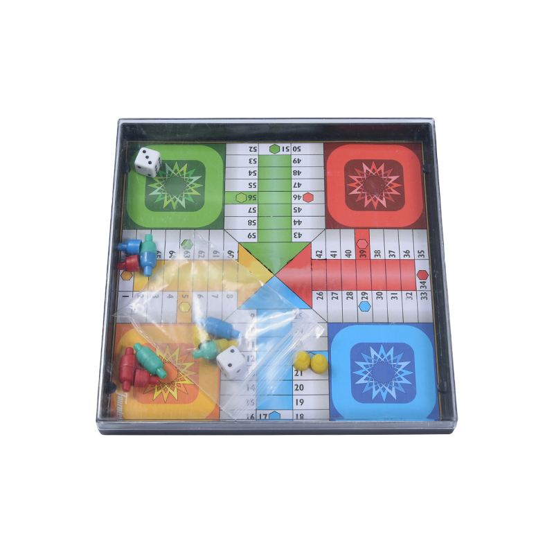 Kannettava muovikotelo Edition Classic Flying Chess (Ludo) -peli