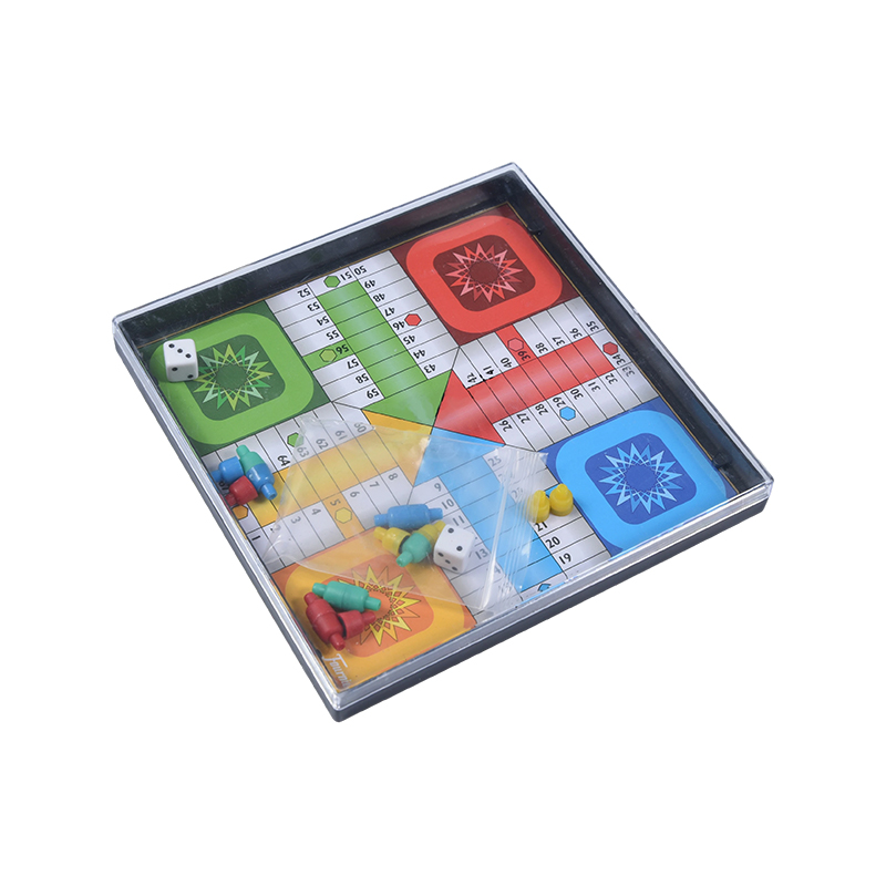 Kannettava muovikotelo Edition Classic Flying Chess (Ludo) -peli