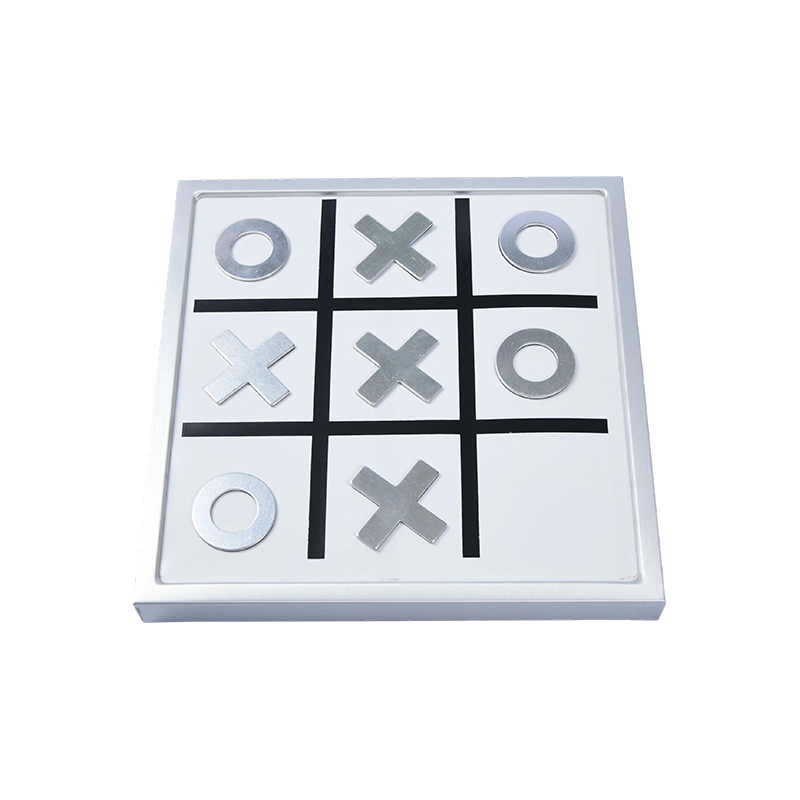 Desktop Edition Modern Metal Tic-Tac-Toe -peli