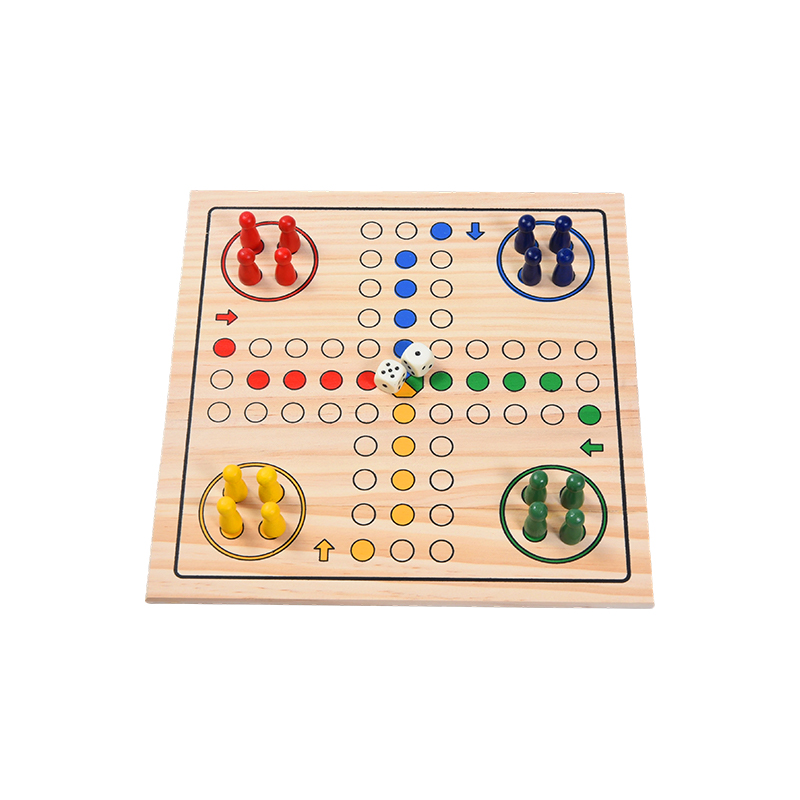 Family Entertainment Edition Klassinen LUDO puinen lautapeli