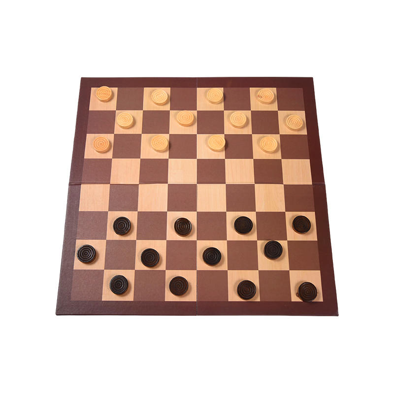 Wooden Checkers Board Game – klassinen strategiapeli kahdella pakkausvaihtoehdolla