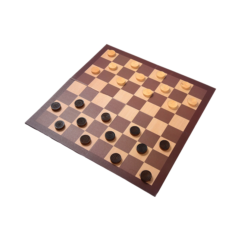 Wooden Checkers Board Game – klassinen strategiapeli kahdella pakkausvaihtoehdolla