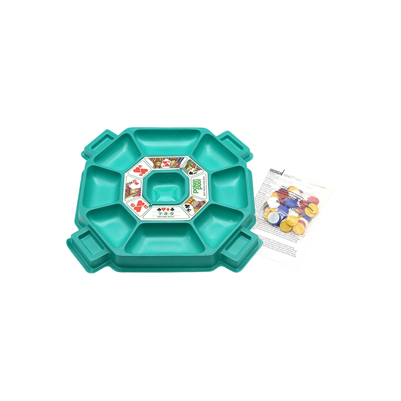 Klassinen pokerimerkkitarjotin ja token-setti