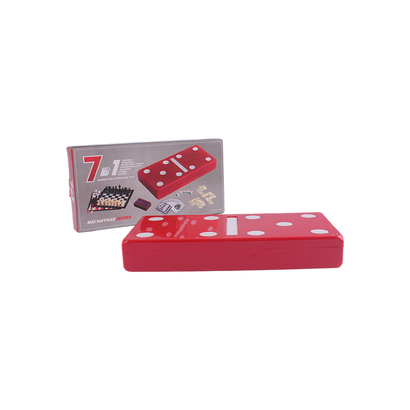 Red Polka-Dot Edition - Klassinen Domino & Cribbage Combo Set