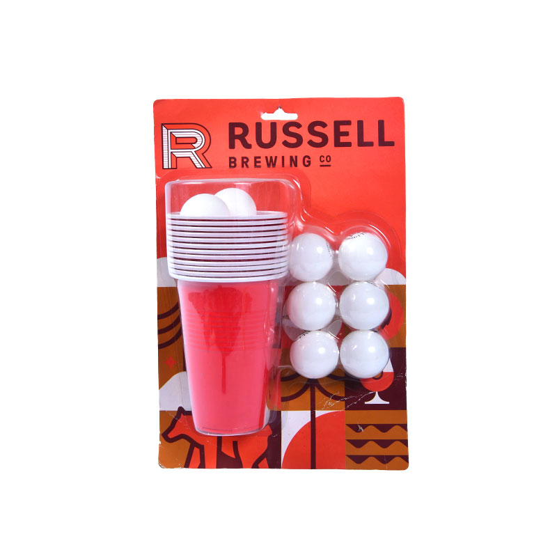 Russell Brewing Co. Beer Pong Kit - Sisältää kupit ja pallot