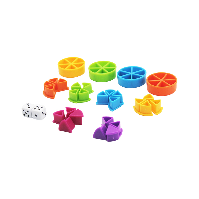 Rainbow Fraction Manipulative Set - värikoodattu oppimistyökalu